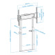 SOPORTE SUELO TOOQ FIJO ELECTRICO TITAN Soportes monitores  tv