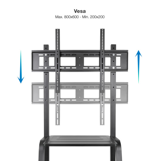 SOPORTE SUELO TOOQ RUEDAS COLOSO 37 - 100 PULGADAS Soportes monitores  tv