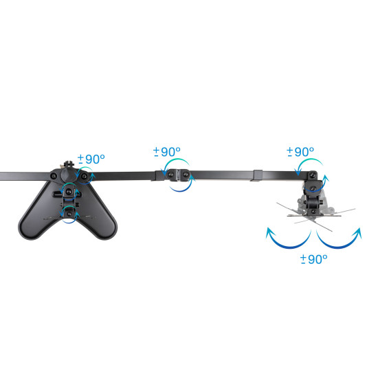 SOPORTE MESA TOOQ 3 PANTALLAS GIRA Soportes monitores  tv