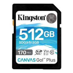 MEMORIA SD 512GB KINGSTON CANVAS GO!