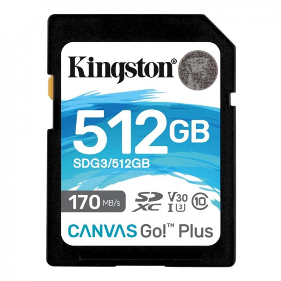 MEMORIA SD 512GB KINGSTON CANVAS GO! Memorias secure digital (sd)