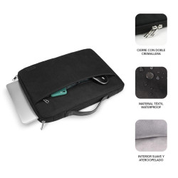 FUNDA PORTATIL SUBBLIM ELEGANT LAPTOP SLEEVE