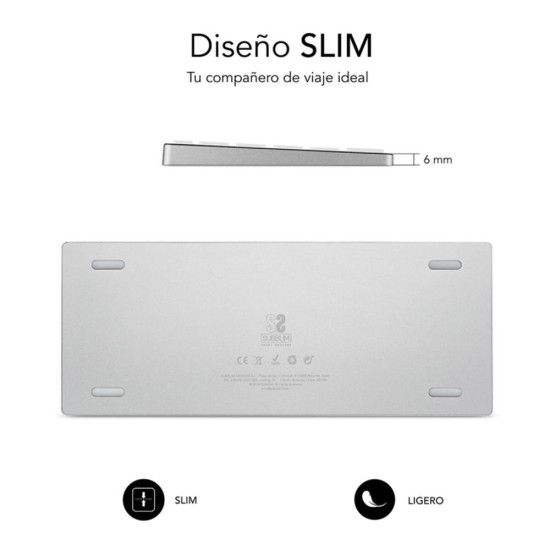 TECLADO SUBBLIM KEYBOARD ADVANCE COMPACT INALAMBRICO Teclados TECLADO SUBBLIM KEYBOARD ADVANCE COMPACT INALAMBRICO Teclados
