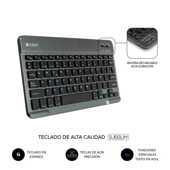 FUNDA + TECLADO SUBBLIM LENOVO TAB Teclados FUNDA + TECLADO SUBBLIM LENOVO TAB Teclados
