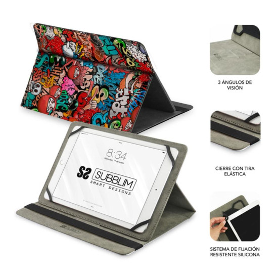 FUNDA SUBBLIM TRENDY CASE TABLET 10.1 PULGADAS Accesorios de tablets FUNDA SUBBLIM TRENDY CASE TABLET 10.1 PULGADAS Accesorios de tablets