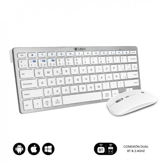 TECLADO + RATON SUBBLIM SUBKBC - OCO010 INALAMBRICO Teclados