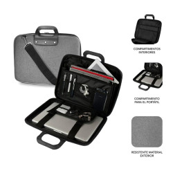 MALETIN PORTATIL SUBBLIM EVA LAPTOP 15.6 PULGADAS