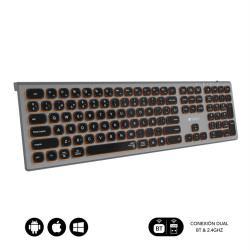TECLADO SUBBLIM MASTER ILUMINADO EXT INALAMBRICO