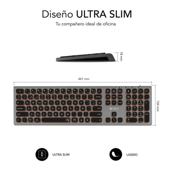 TECLADO SUBBLIM MASTER ILUMINADO EXT INALAMBRICO Teclados TECLADO SUBBLIM MASTER ILUMINADO EXT INALAMBRICO Teclados