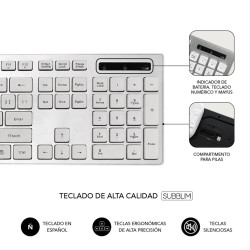 TECLADO + RATON SUBBLIM SUBKBW - CEKE10 INALAMBRICO