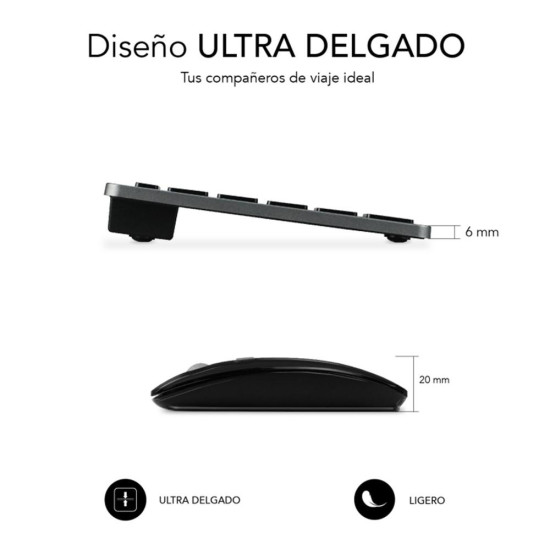 TECLADO + RATON SUBBLIM SUBKBC - OCO020 INALAMBRICO Teclados