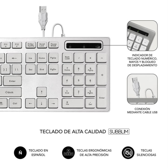 TECLADO SUBBLIM SUBKBC - 0EKE20 Teclados TECLADO SUBBLIM SUBKBC - 0EKE20 Teclados