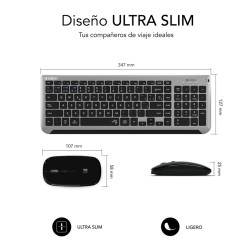 TECLADO + RATON SUBBLIM SUBKBC - DCEP20 INALAMBRICO