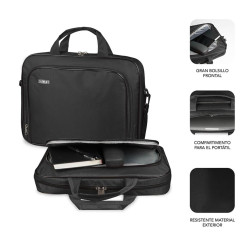 MALETIN SUBBLIM OXFORD PORTATIL 15.4 PULGADAS - 16 PULGADAS NEGRO