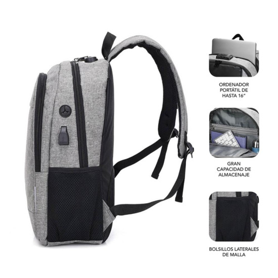 MOCHILA SUBBLIM URBAN LOCK PORTATIL 16 PULGADAS Maletines mochilas y fundas MOCHILA SUBBLIM URBAN LOCK PORTATIL 16 PULGADAS Maletines mochilas y fundas