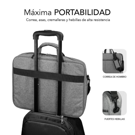 MALETIN SUBBLIM ELITE PORTATIL 13.3 PULGADAS - 14 PULGADAS GRIS Maletines mochilas y fundas MALETIN SUBBLIM ELITE PORTATIL 13.3 PULGADAS - 14 PULGADAS GRIS Maletines mochilas y fundas