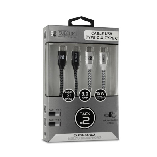 CABLE DATOS SUBBLIM USB TIPO C Cable de datos CABLE DATOS SUBBLIM USB TIPO C Cable de datos