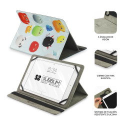 FUNDA SUBBLIM TRENDY CASE TABLET 10.1 PULGADAS