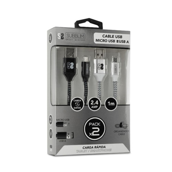 CABLE DATOS SUBBLIM USB TIPO C Cable de datos CABLE DATOS SUBBLIM USB TIPO C Cable de datos