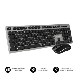 TECLADO + RATON SUBBLIM SUBKBW - CEKE01 INALAMBRICO