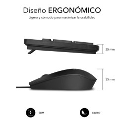 TECLADO + RATON SUBBLIM SUBKBC - CSSK01