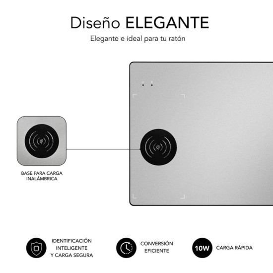 ALFOMBRILLA CARGADOR SUBBLIM MOUSEPAD WIRELESS CHARGER Alfombrillas