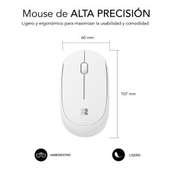 RATON INALAMBRICO SUBBLIM SUBMO - B2SW011 BLANCO