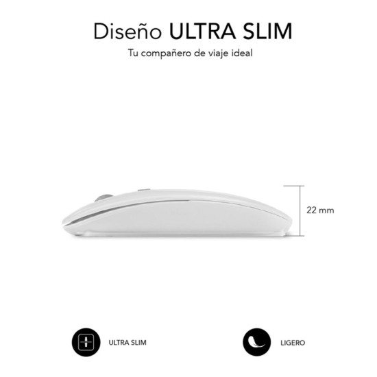 RATON INALAMBRICO SUBBLIM DUAL FLAT BLANCO Ratones RATON INALAMBRICO SUBBLIM DUAL FLAT BLANCO Ratones