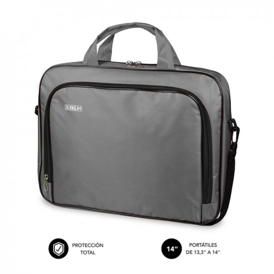 MALETIN SUBBLIM OXFORD PORTATIL 13.3 PULGADAS - 14 PULGADAS GRIS Maletines mochilas y fundas MALETIN SUBBLIM OXFORD PORTATIL 13.3 PULGADAS - 14 PULGADAS GRIS Maletines mochilas y fundas