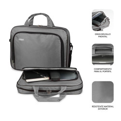 MALETIN SUBBLIM OXFORD PORTATIL 15.4 PULGADAS - 16 PULGADAS GRIS