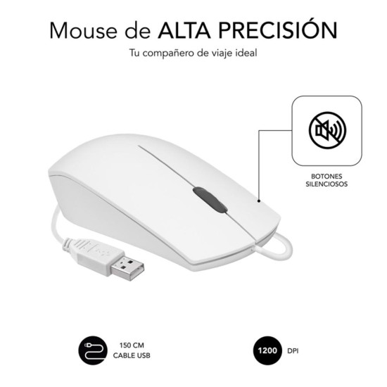RATON SUBBLIM SUBMO - B2BS002 BLANCO Ratones RATON SUBBLIM SUBMO - B2BS002 BLANCO Ratones