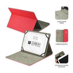 FUNDA SUBBLIM CLEVER STAND TABLET 10.1 PULGADAS