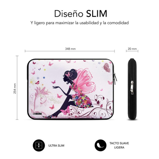 FUNDA SUBBLIM TRENDY SLEEVE PORTATIL 13.3 PULGADAS - 14 PULGADAS Maletines mochilas y fundas FUNDA SUBBLIM TRENDY SLEEVE PORTATIL 13.3 PULGADAS - 14 PULGADAS Maletines mochilas y fundas