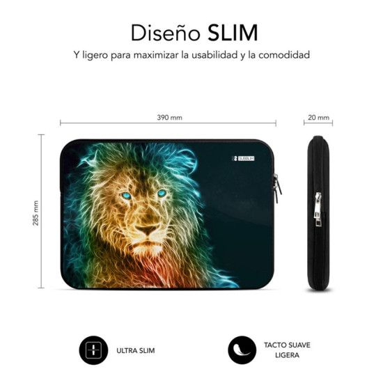 FUNDA SUBBLIM TRENDY SLEEVE PORTATIL 15.6 PULGADAS Maletines mochilas y fundas FUNDA SUBBLIM TRENDY SLEEVE PORTATIL 15.6 PULGADAS Maletines mochilas y fundas