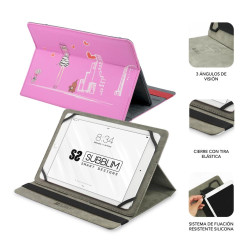 FUNDA SUBBLIM TRENDY CASE TABLET 10.1 PULGADAS