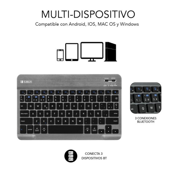 FUNDA + TECLADO SUBBLIM SAMSUNG GT Teclados FUNDA + TECLADO SUBBLIM SAMSUNG GT Teclados