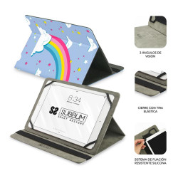 FUNDA SUBBLIM UNIVERSAL TRENDY CASE TABLET