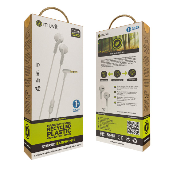 AURICULARES MUVIT E56 BLANCO Auriculares AURICULARES MUVIT E56 BLANCO Auriculares