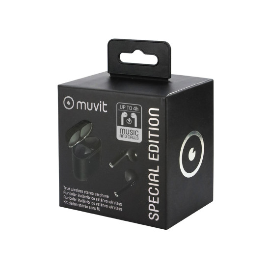 AURICULARES MUVIT MUHPH0122 INALAMBRICO NEGRO Auriculares