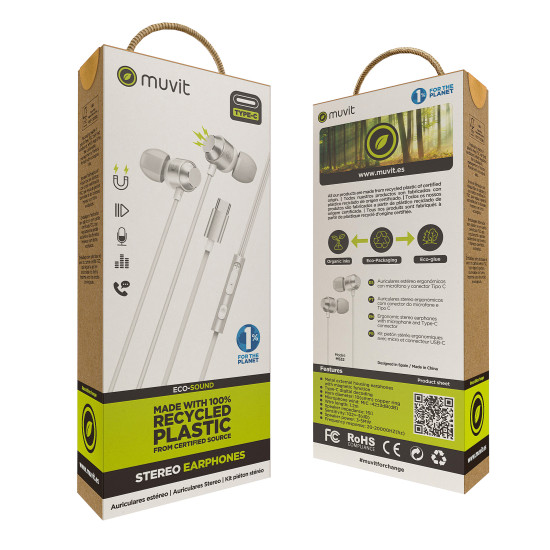 AURICULARES MAGNETICOS MUVIT M32 USB TIPO Auriculares AURICULARES MAGNETICOS MUVIT M32 USB TIPO Auriculares