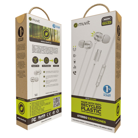 AURICULARES MAGNETICOS MUVIT M32 USB TIPO Auriculares AURICULARES MAGNETICOS MUVIT M32 USB TIPO Auriculares