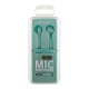 AURICULARES MUVIT MC1 3.5 MM TURQUESA Auriculares AURICULARES MUVIT MC1 3.5 MM TURQUESA Auriculares