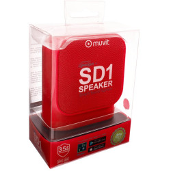ALTAVOZ MUVIT SD1 TELA ROJO