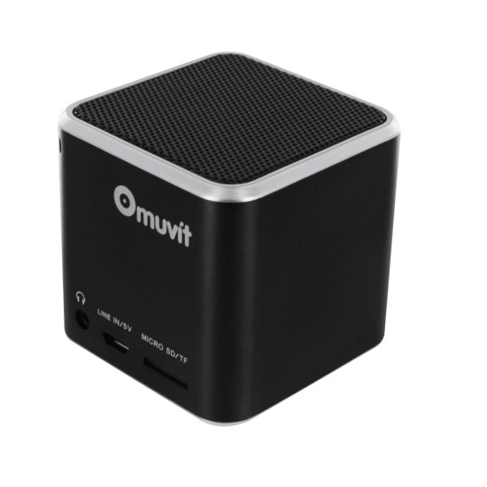 ALTAVOZ MUVIT MINI BLUETOOTH NEGRO Altavoces ALTAVOZ MUVIT MINI BLUETOOTH NEGRO Altavoces