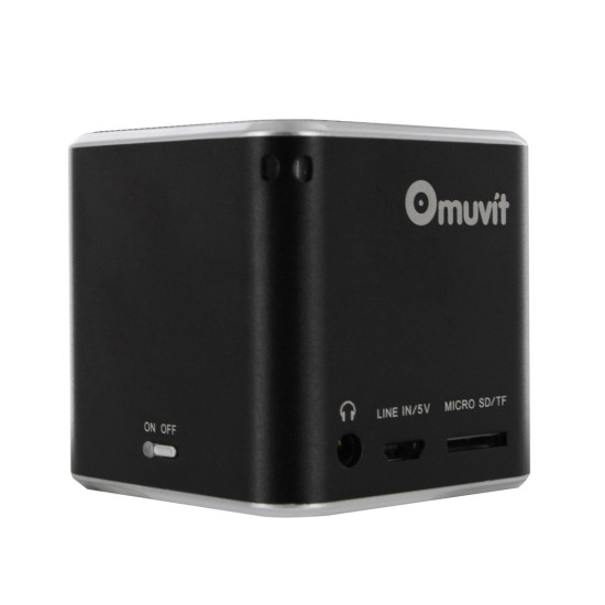 ALTAVOZ MUVIT MINI BLUETOOTH NEGRO Altavoces ALTAVOZ MUVIT MINI BLUETOOTH NEGRO Altavoces