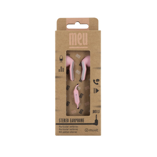 AURICULARES MUVIT MEU 3.5 MM ROSA Auriculares