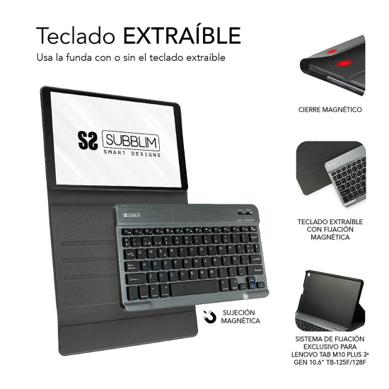 FUNDA + TECLADO SUBBLIM KEYTAB PRO Accesorios de tablets FUNDA + TECLADO SUBBLIM KEYTAB PRO Accesorios de tablets