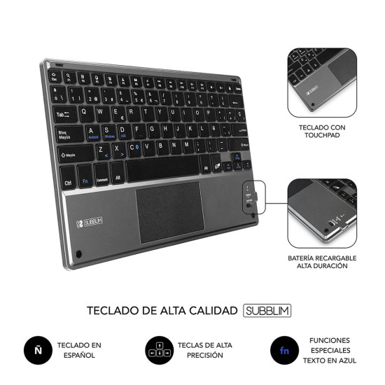 FUNDA + TECLADO SUBBLIM KEYTAB PRO Accesorios de tablets FUNDA + TECLADO SUBBLIM KEYTAB PRO Accesorios de tablets