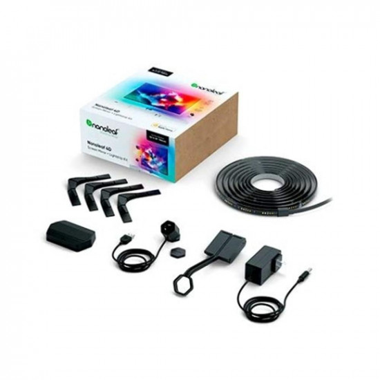 KIT INICIAL ILUMINACION TV NANOLEAF 4D Paneles led y tiras led KIT INICIAL ILUMINACION TV NANOLEAF 4D Paneles led y tiras led