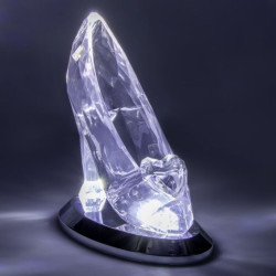 LÁMPARA 3D PALADONE CENICIENTA ZAPATO CRISTAL